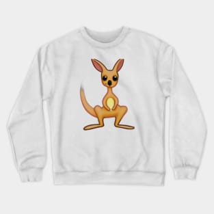 Cute Kangaroo Drawing Crewneck Sweatshirt